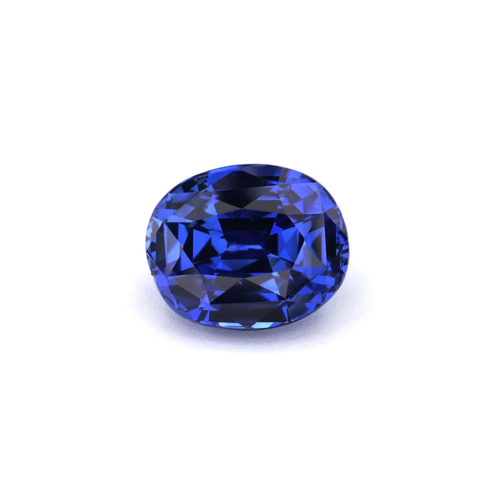 3.72 ct cornflower blue oval sapphire, photo 1 of 3