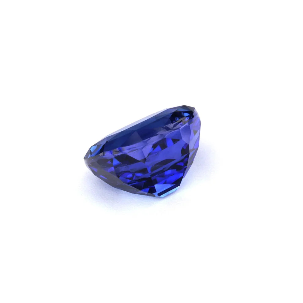 3.72 ct cornflower blue oval sapphire, photo 2 of 3