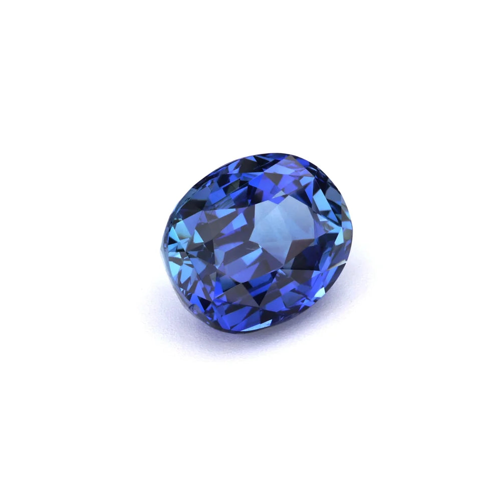 3.72 ct cornflower blue oval sapphire, photo 3 of 3