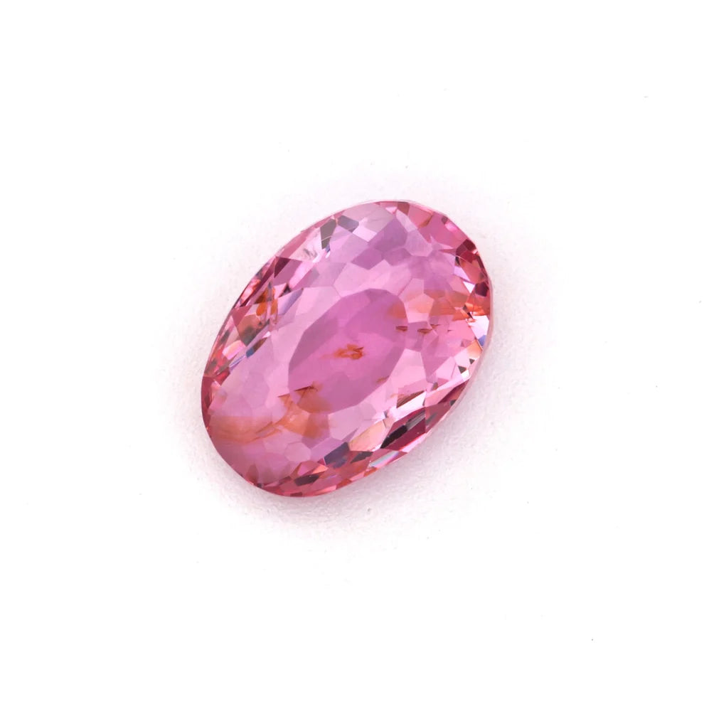 1.03 ct orangish pink oval padparadscha sapphire, photo 2 of 2